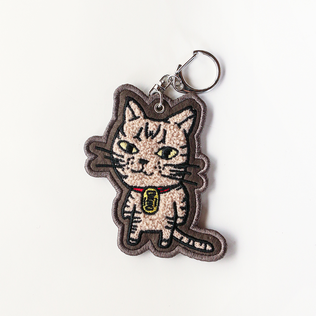 さがら刺繍キーホルダー　ゼニスケ