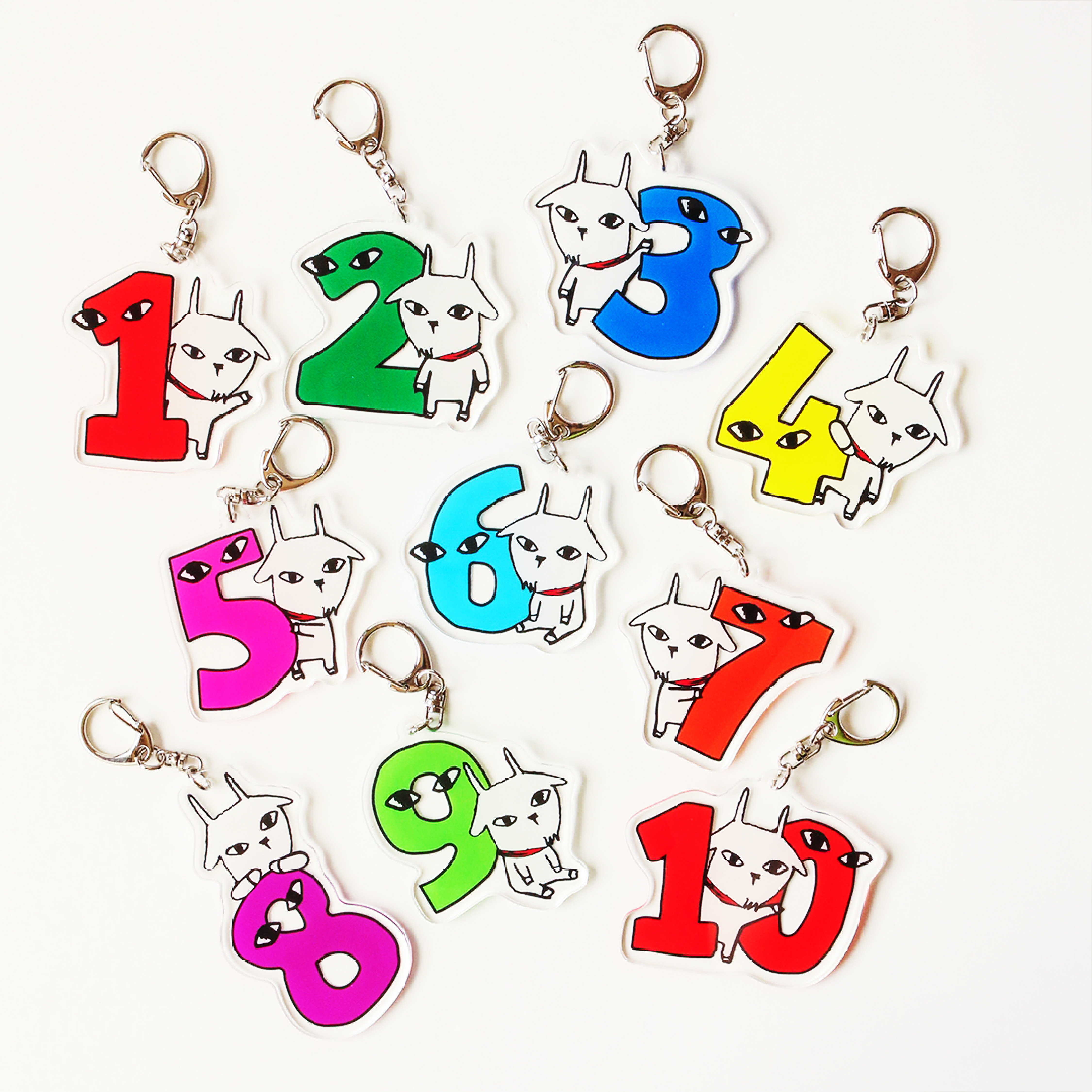 キーホルダー　数字