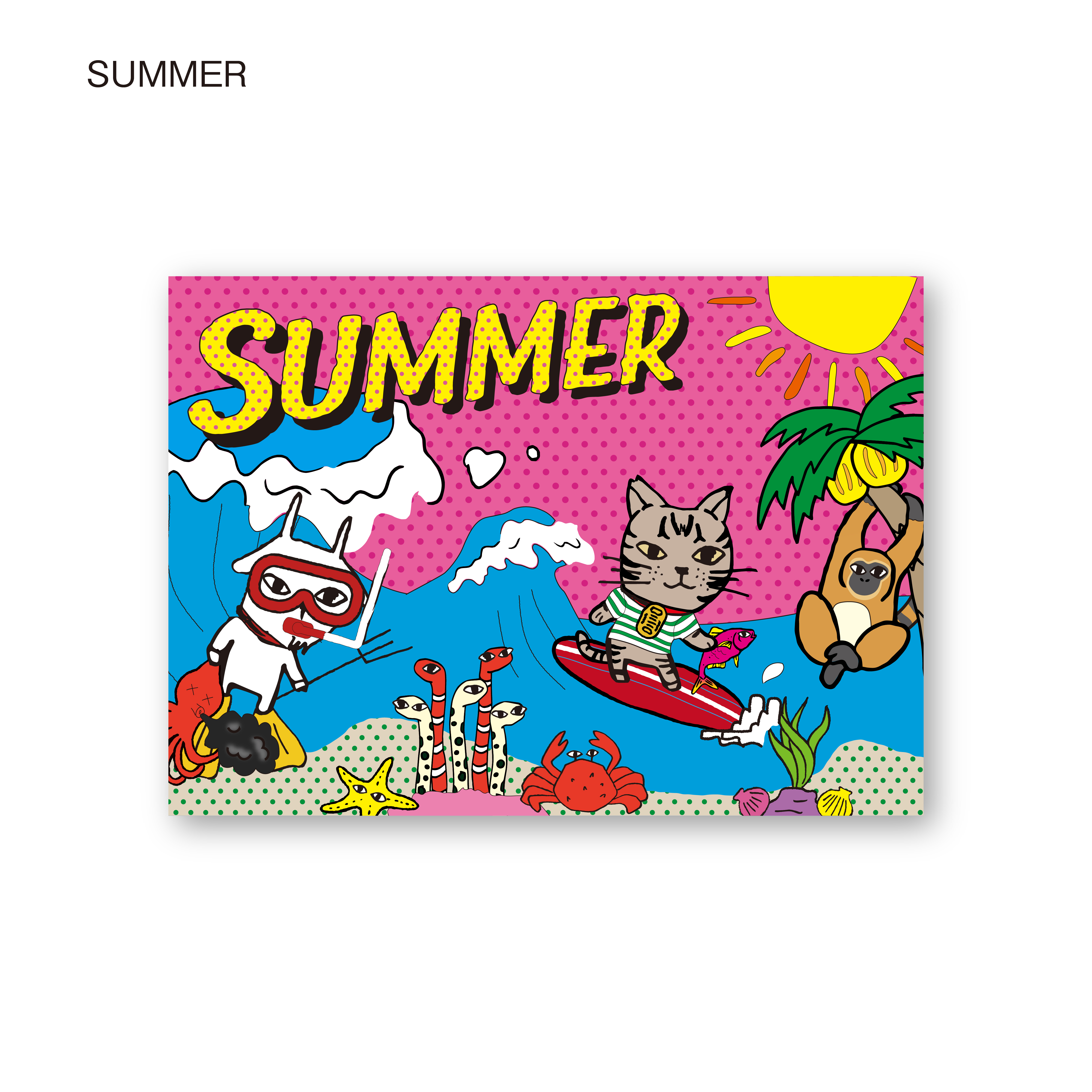 ステッカー　SUMMER