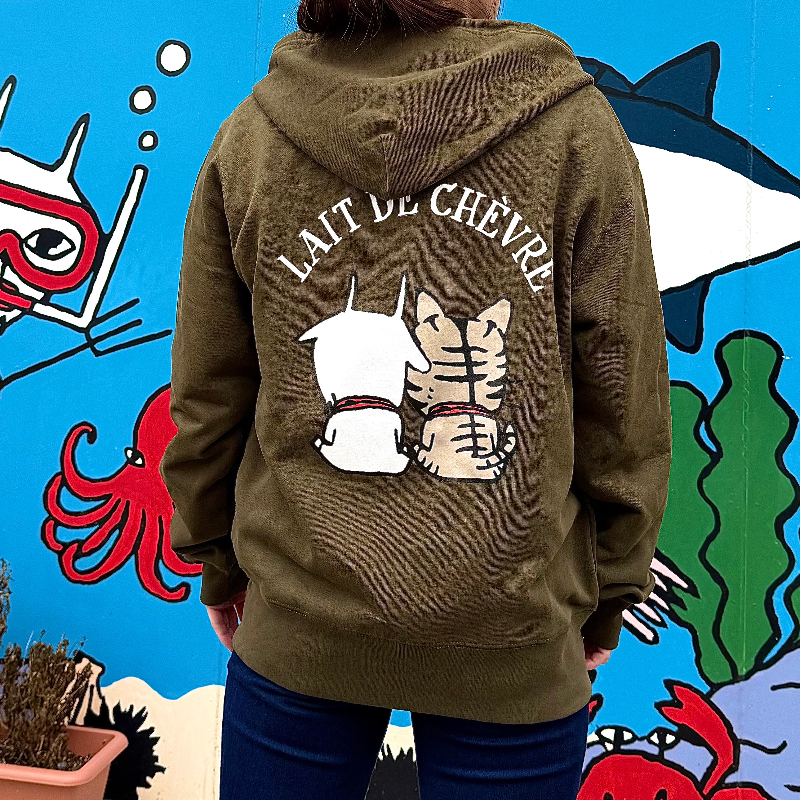 イボンヌ＆ゼニスケ　フルジップパーカー