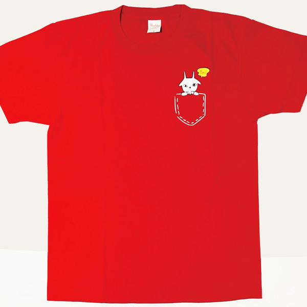 イボンヌ 両面印刷Tシャツ　ガーネット M