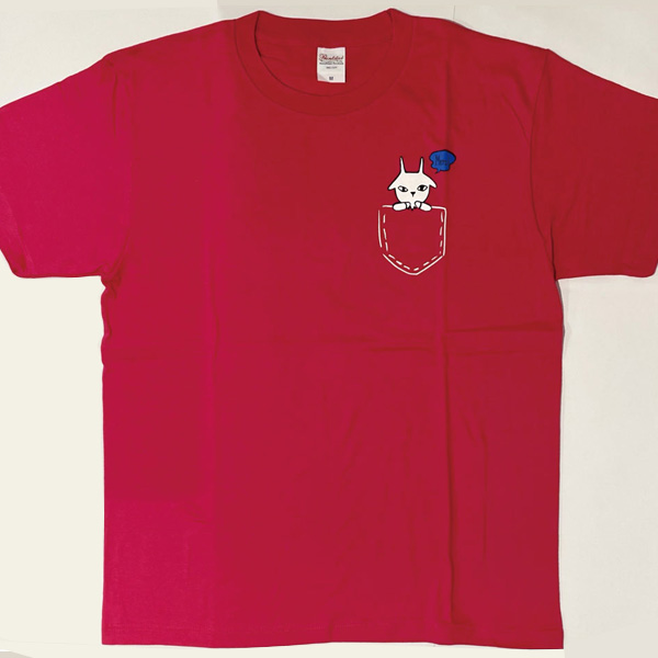 イボンヌ 両面印刷Tシャツ　ホットピンク M