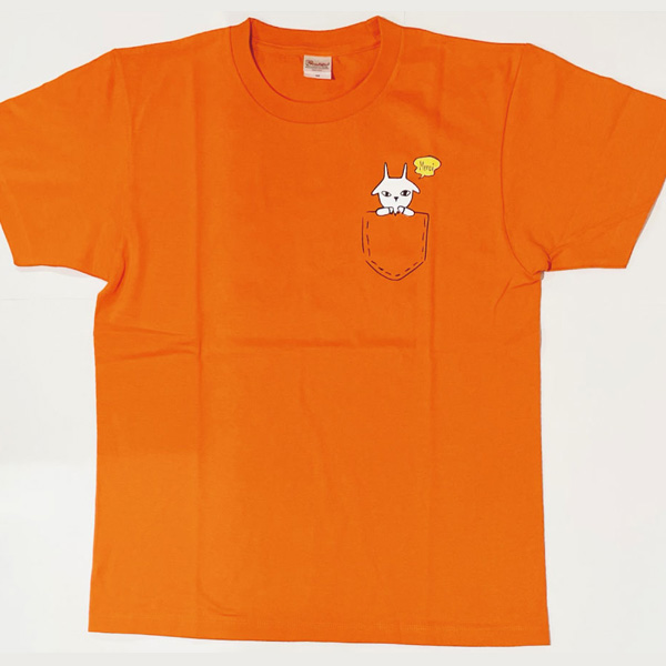 イボンヌ 両面印刷Tシャツ　オレンジ M