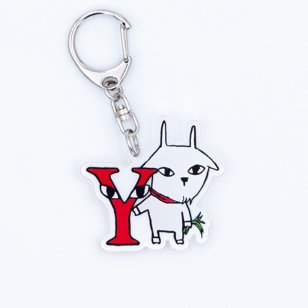 イボンヌアルファベットキーホルダー　Y